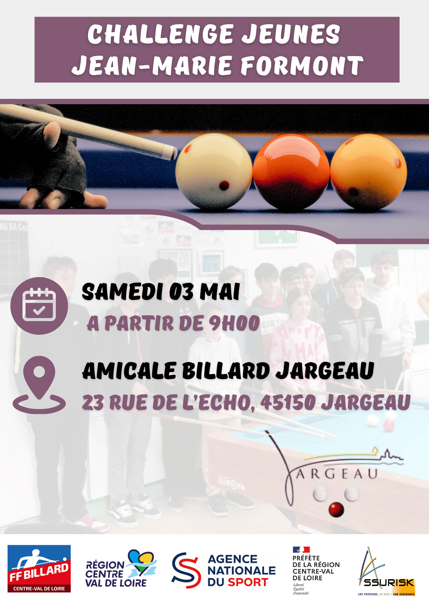 Affiche challenge JMF 2025